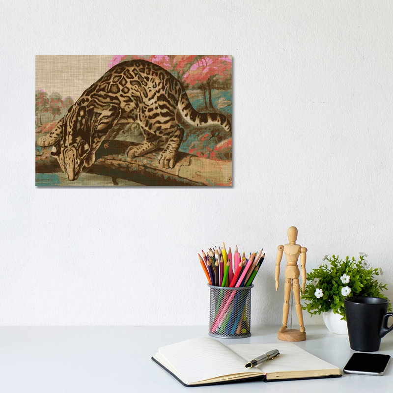 Urban Jungle Cat I by Jarman Fagalde - Wrapped Canvas Print, 20.32 cm H x 30.48 cm W
