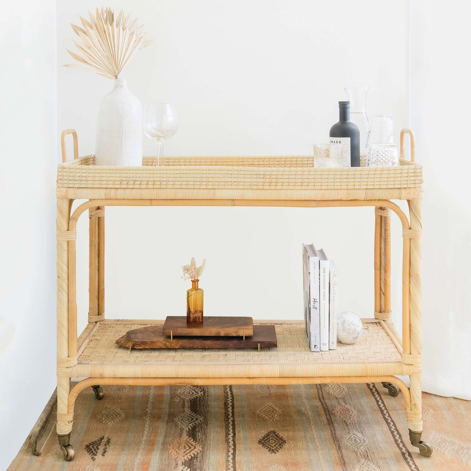 Aldford Solid Wood Bar Cart
