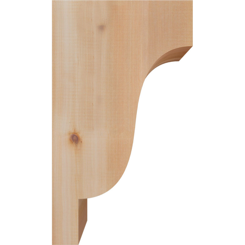 Newport Corbel, H 20 po x l 5,5 po x P 12 po, Cèdre rouge, Lisse