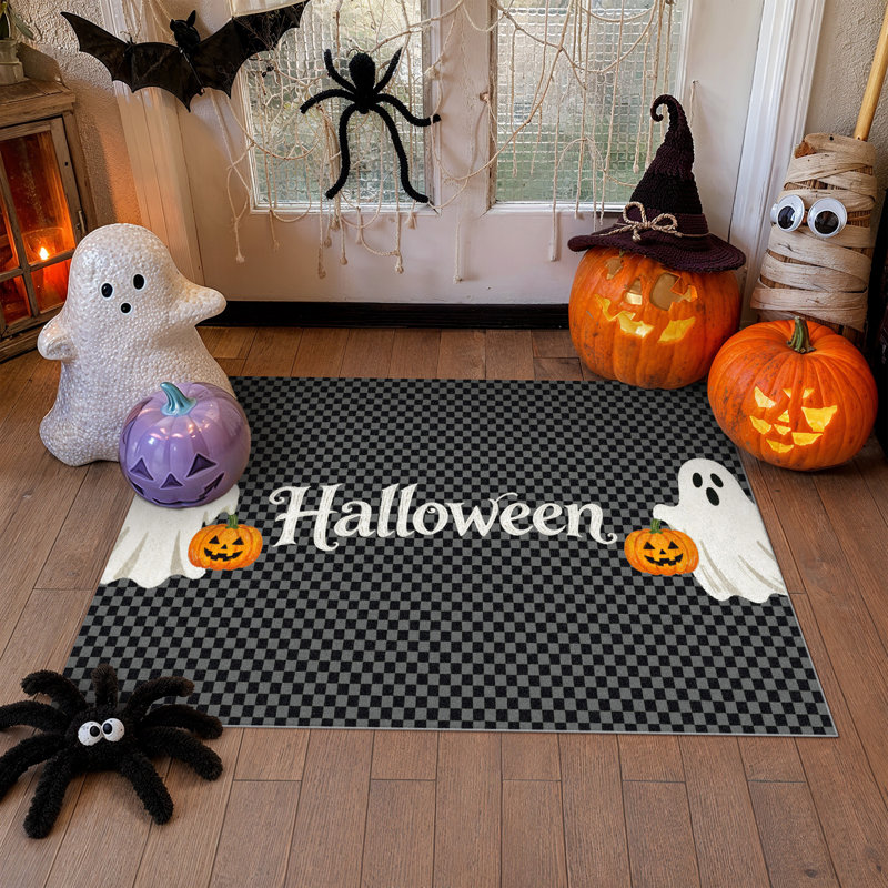 Tapis de porte d'Halloween TrickTread, Rectangle 2'x 3'