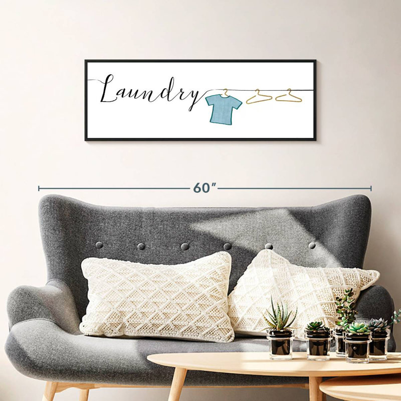 Wash And Dry I, Floating Frame Black, 37" X 13"