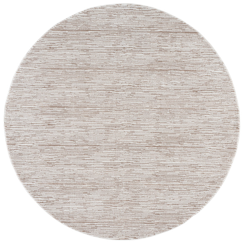 Lunara 302 Performance No Pattern Rug, 6'-7" X 6'-7" Round