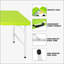 Table pliante portative verte pour l'intérieur et l'extérieur, facile à transporter et à nettoyer-747819058