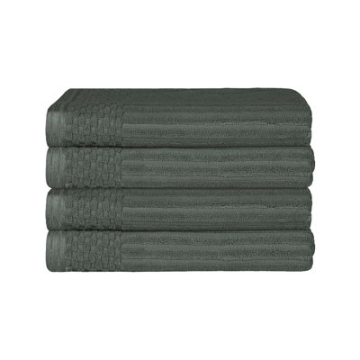 Ribbed Cotton Absorbent Heavyweight Bath Towel