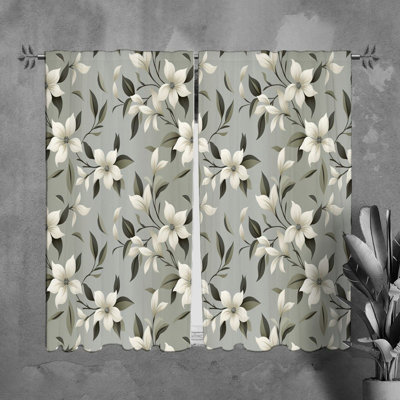 Rideaux à motif floral - 6149