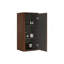 Armoire latérale flottante rayée pour salle de bain, armoire de rangement murale pour petits espaces, pré-assemblée
