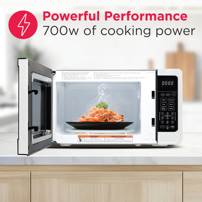 Frigidaire 0.7 Cu. Ft. 700 Watt Countertop Microwave Oven, White