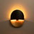 1 - Light Black Gold Wall Sconce