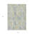 3' X 5' Sage Artichoke Green And Gold Abstract Washable Indoor Outdoor Area Rug