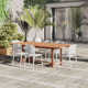 Anautica 70.8'' Rectangular 6 - Person Outdoor Dining Set