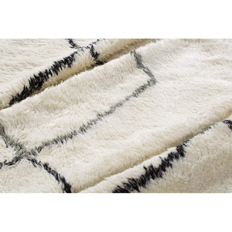 Souk Hand Knotted Geometric Area Rug, Rectangle 2' x 3'