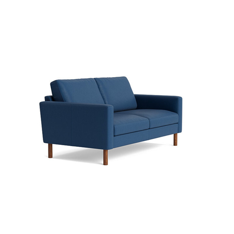 Laguna Leather Loveseat (70"), Leather - Deep Blue