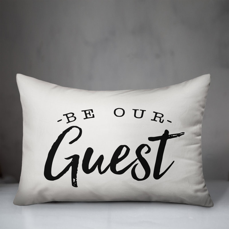 Textual Outdoor Throw Pillow, Off White/Black
