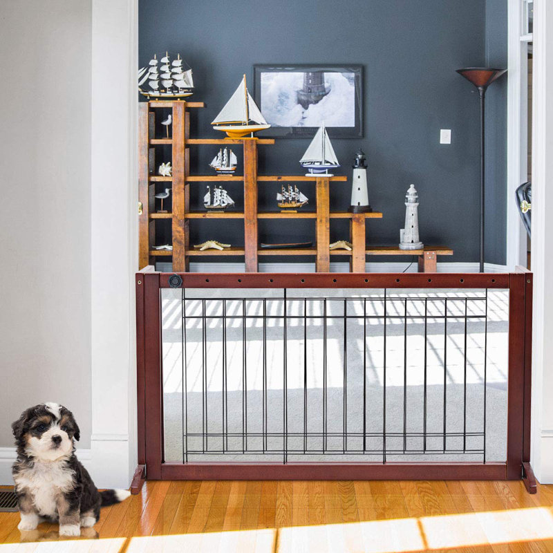 Lundeen Wood Free Standing Pet Gate