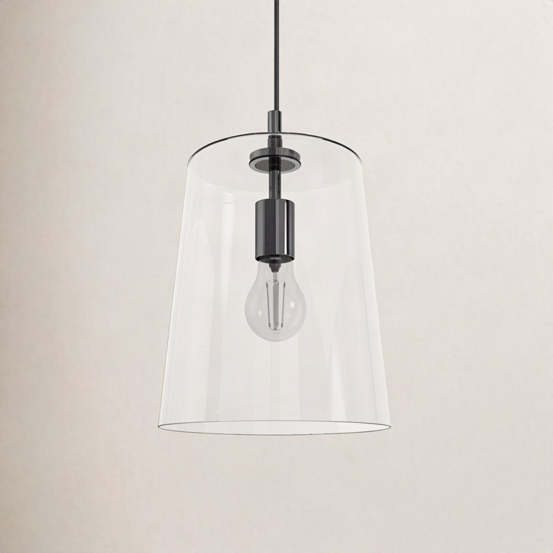 Selena 1 - Light Single Pendant, Light Silver, 11.38" H x 9" W x 9" D