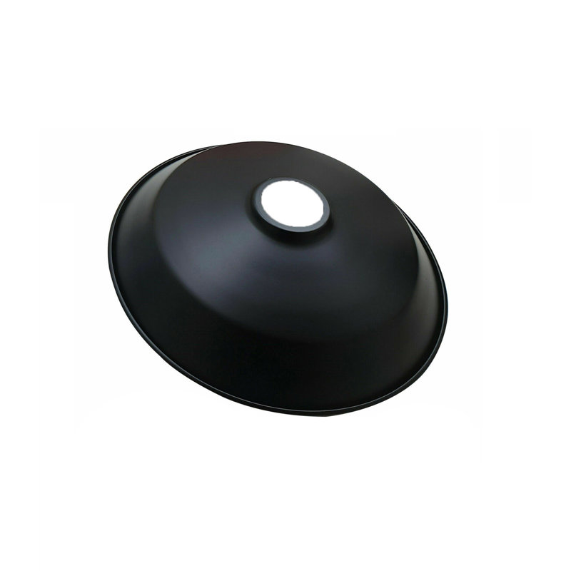 10cm H Metal Bowl Lamp Shade ( Uno ), Black