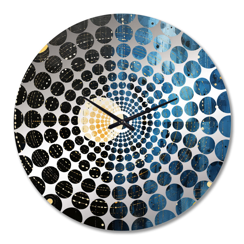 Horloge murale bleue Minimalisme lune V - Minimalisme, Très grand