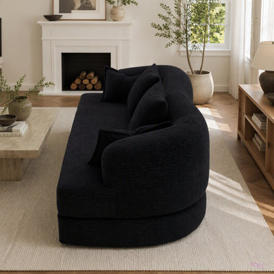 Canapé-lit pliable 2 en 1, canapé-lit convertible sans dossier de 178 cm (70 pouces), 4 oreillers inclus, idéal pour salon ou appartement.