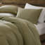 Ensembles de literie surdimensionnés confortables, texture gaufrée en coton, design vert moderne pour toutes les saisons