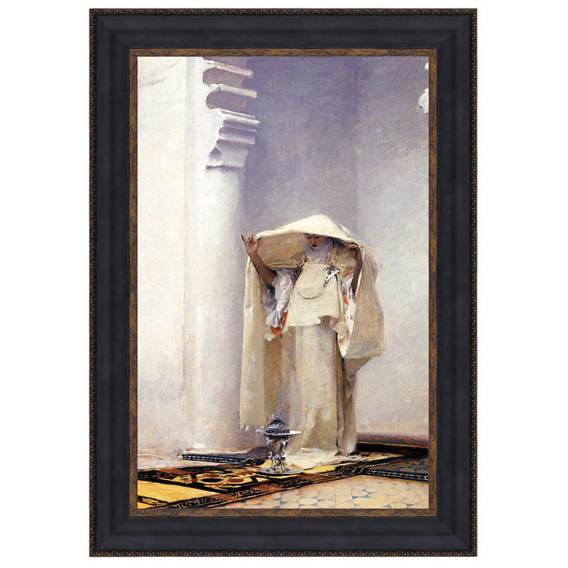 «Smoke of Ambergris, 1880» par John Singer Sargent, reproduction d'art encadrée, H 26,75 po x l 19,25 po x P 1,25 po