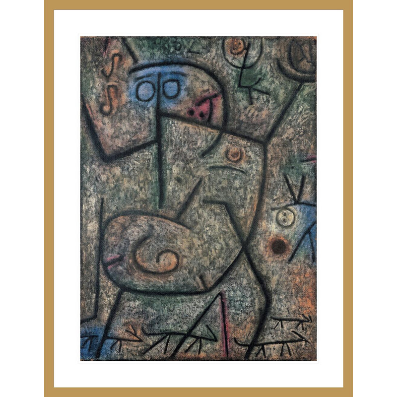 Oh! Ces rumeurs! par Paul Klee - Impression Giclée sur cadre, 41,5 po H x 32,22 po L