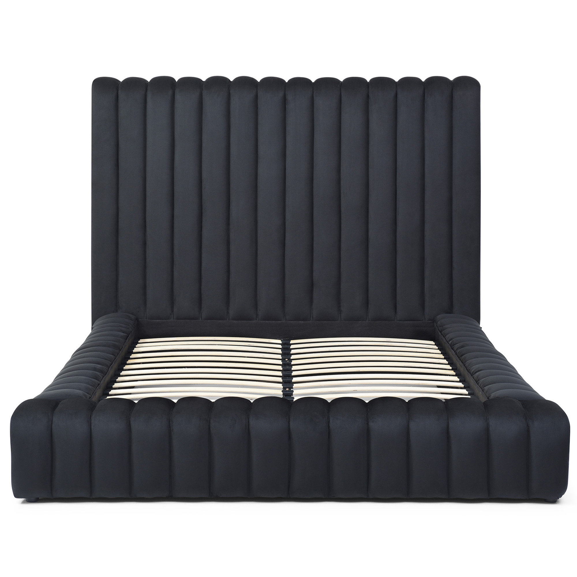 Kaydence Velvet Platform Bed