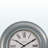 Bechet Transitional Style Oversized Round Wall Clock In Blue Finish, 29.88" H X 29.88" W X 1.78" D