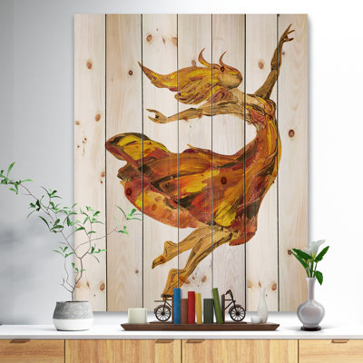 «Fire Ballerina Portrait», peinture