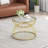 Round Metal Hollow Side Table Set