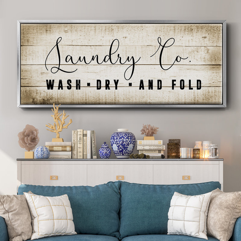 Laundry Co.- Toile encadrée