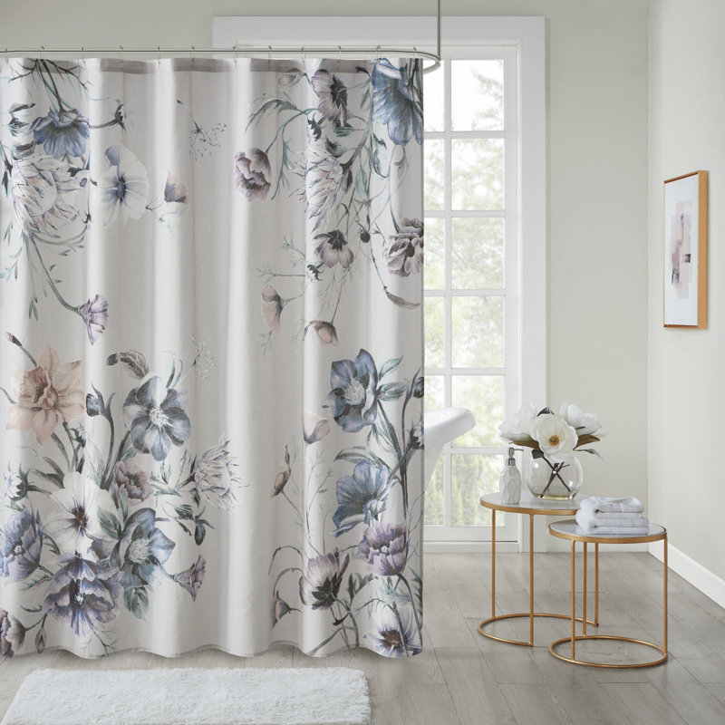 Rideau de douche Cassandra, Bleu