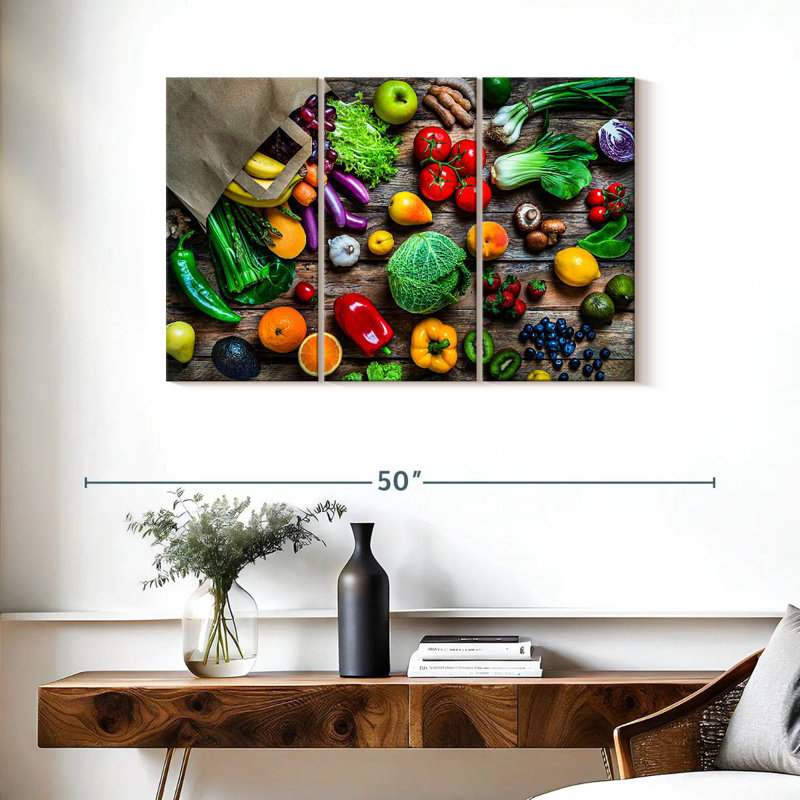 Yarlin, fruits et légumes, H 24 po x l 38 po