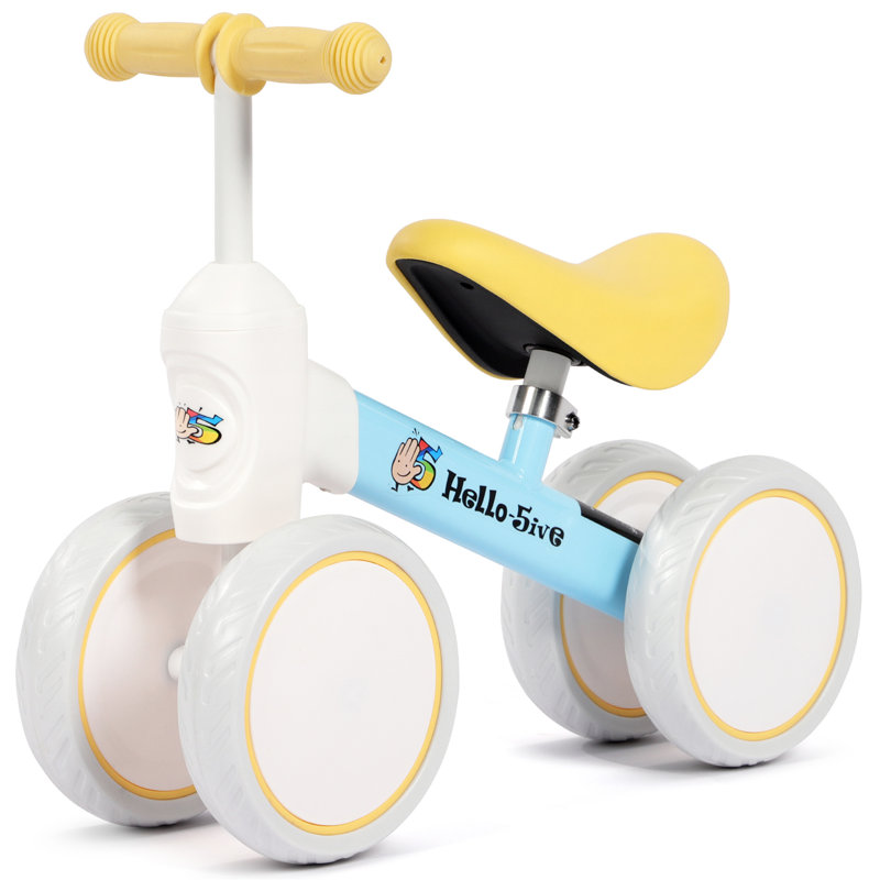 Joolihome Push/Pull Ride On, Blue/White/Yellow