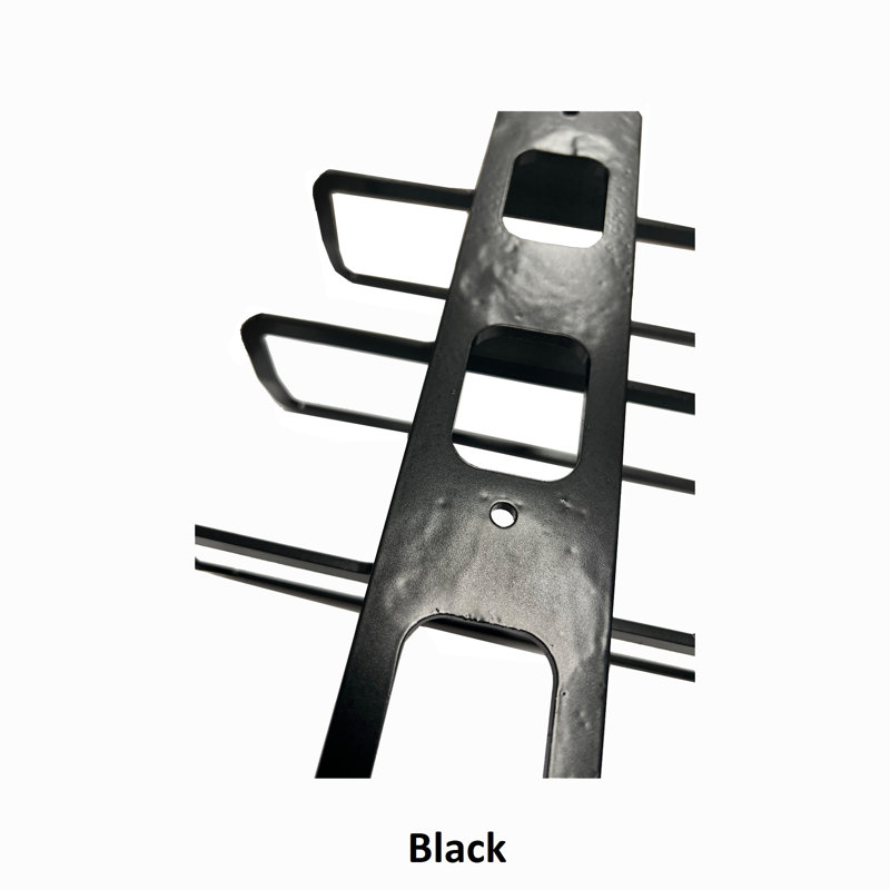 5 Bottle Wall Mounted Wine Storage Rack Metal Display Stand Holder, Black