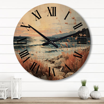 Horloge murale en bois massif Meleia