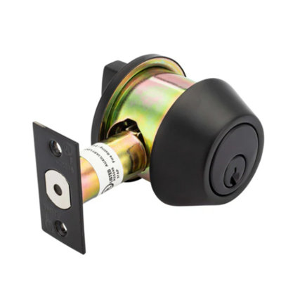 700 Series Grade 2-Black Single Cylinder Deadbolt