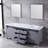 Marsyas 80 in W x 22 in D Double Bath Vanity and 30 in Mirrors-113388994-113388993