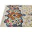Tapis oriental traditionnel crème crème semi-antique 8 x 11