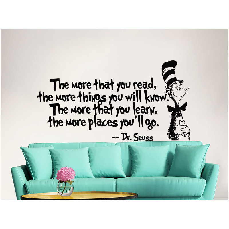 Text & Numbers Non-Wall Damaging Wall Decal, Black