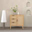 Armoire de rangement moderne en bois de rotin pour chambre à coucher