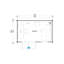 Lasita Amira 230 - 12.5 x 8 Ft. Pent Roof Summerhouse With Single Glazed Windows (28mm)
