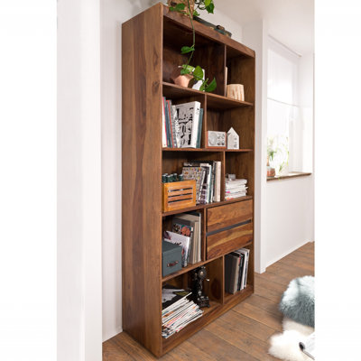 Sydney 205cm H x 102cm W Solid Wood Standard Bookcase
