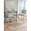 Newport Upholstered Stool with Metal Frame