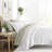 7-Piece Reversible Bedding Bundle - Solid Comforter and Patterned Sheet Set-99311814-99311813