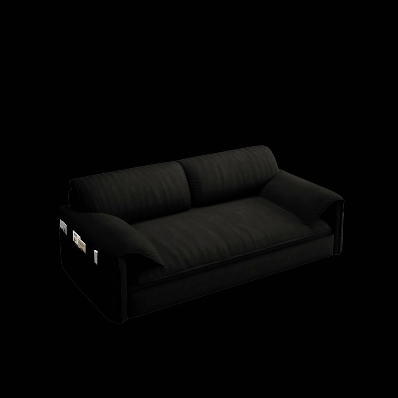 Causeuse, canapé-lit, canapé-lit, Noir, noir, noir, noir