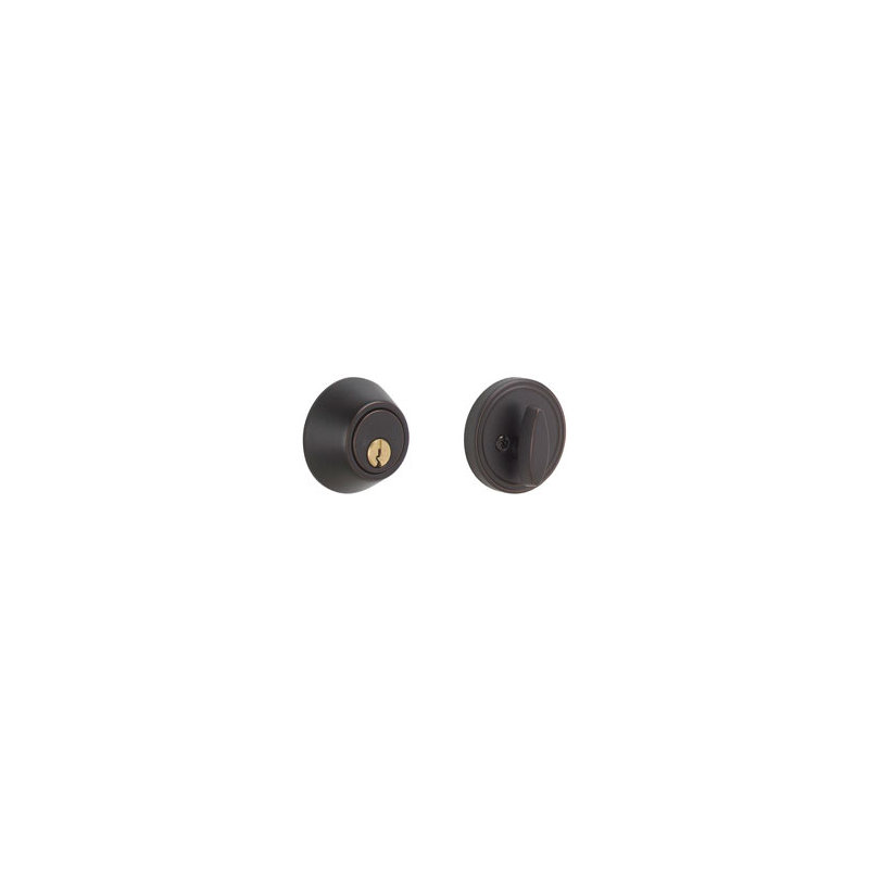 Dexter Single Cylinder Deadbolt, Aged Bronze
