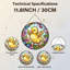 Panneau de vitrail 12 "H Duck Butterflies-166794168