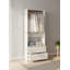 Garde-robe en bois avec deux tiroirs Kalinikos-1651594767