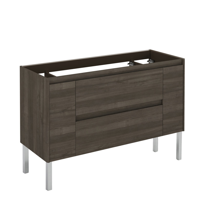 Base de meuble-lavabo simple 47 po Ambra seulement, Cendre de Samara