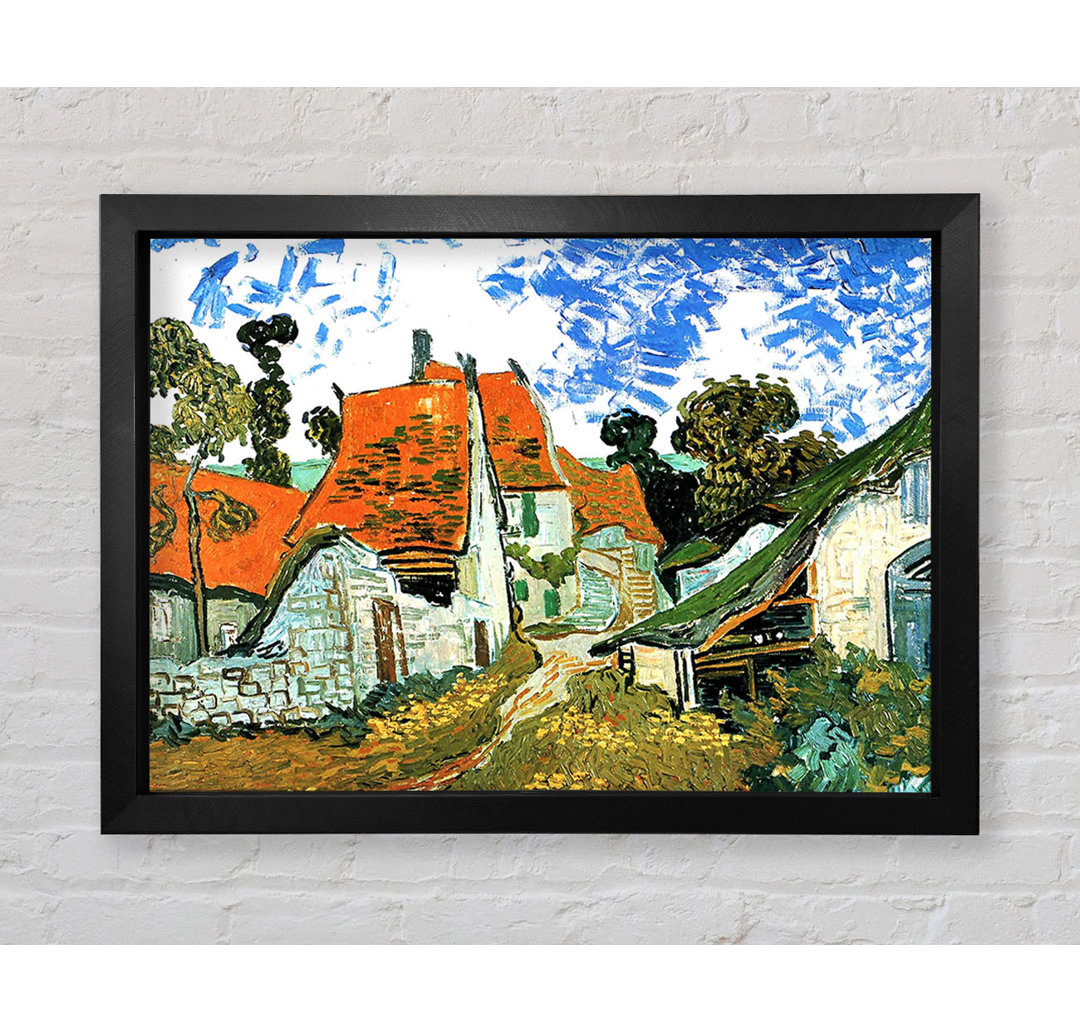 Häuser in Auvers von Vincent Van Gogh - Einzelne Bilderrahmen Kunstdrucke